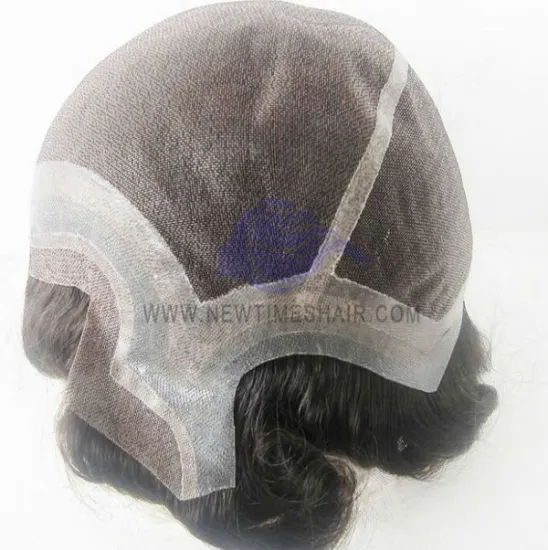 Fine welded mono with skin full lace wig