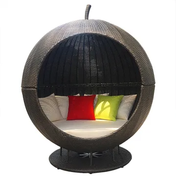 Outdoor Daybed Dubai Apple Shape Wicker Daybed
