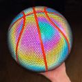 Night games amazon glow in the dark holographic glowing reflective basketball