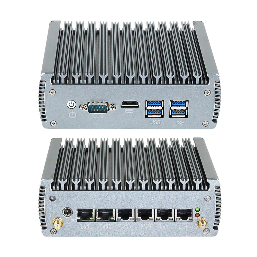 6 Ethernet 2.5g Firewall VPN Router Mini PC
