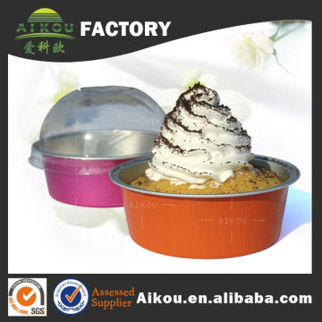 foil disposable cheesecake containers for bakery use with custom logo
