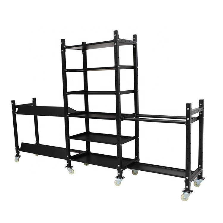 Rack de plaque de poids de rangement multi-fonctionnel