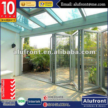 soundproof high digital control aluminum bi fold door