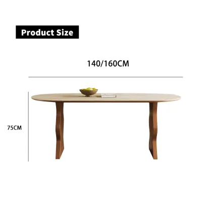 French Vintage Solid Wood Dining Table