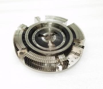 200W Round LED Heatsink Aluminum Fins Heatsink