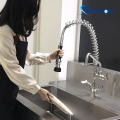 Robinet de cuisine chaude et froide avec pulvérisateur d'eau