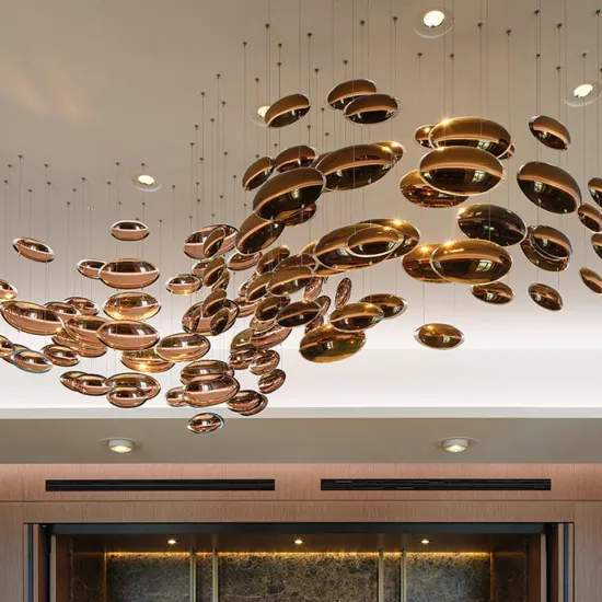 Egg-Shaped Glass LED Luxury Art Chandelier for Large Spaces