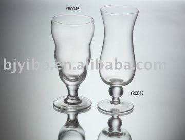 Transparent brandy glass snifter