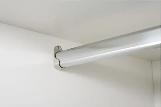 Fashion Design Aluminum Wardrobe Rails For Home Decoration