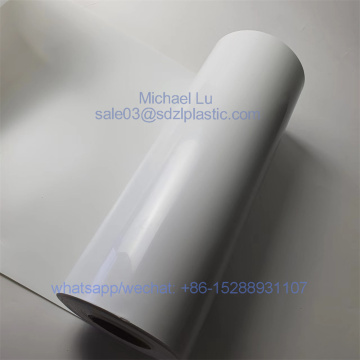 0.4mm white opaque hips sheet for cup lids