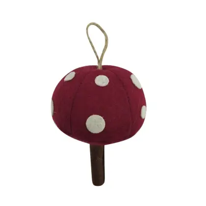 Christmas ornaments with mushroom shape