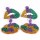 Acrylic Fiesta Multi-color Pendant Earrings