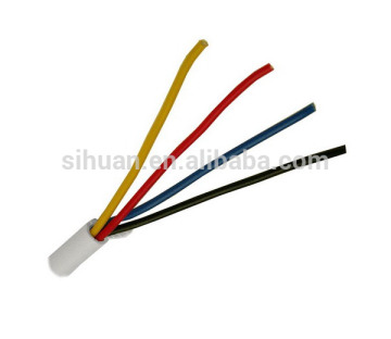security alarm cable copper 4 core shielded white alarm cable