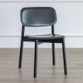Silla de comedor de madera para uso en cafeterías y hoteles