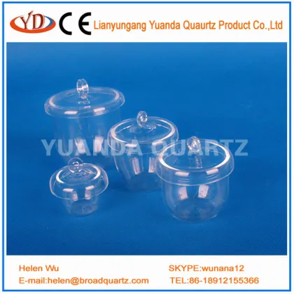 quartz crucible supplier and high temperature quartz crucible
