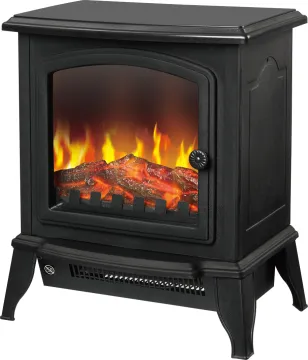 Portable Electric Fireplace Heater with Overheat Protection for Bedroom and Living Room: Freestanding Installation and Heating Wire Included