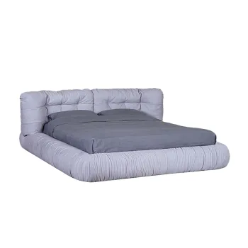 Modern Fabric Upholstered King Size Bed Furniture Set