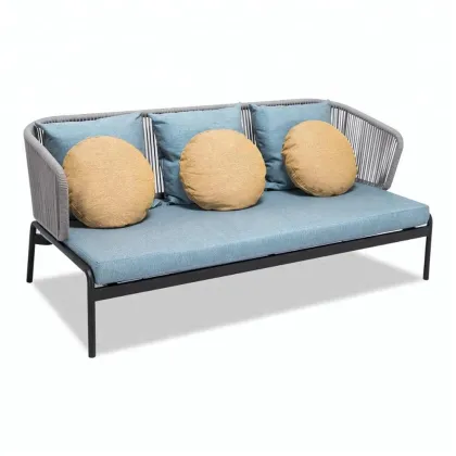 Outdoor Garden Balcony Rope Chair with Arm