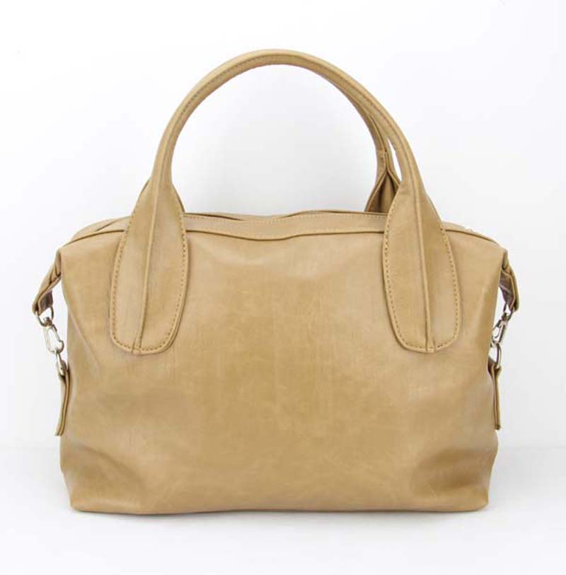 Leather shoulder handbags