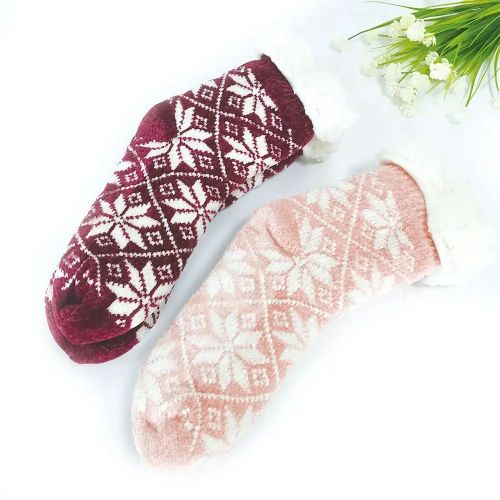 Women Home Fluffy Bed Slipper Socks