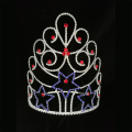 Red Blue Star Tiara Pageant Crown For Patriotic