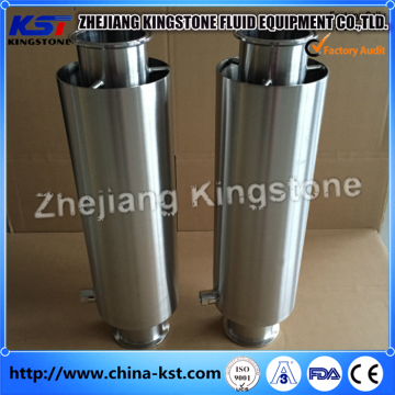 Sanitary Stainless Steel Tri clamp Jacket Spool with closed top and bottom