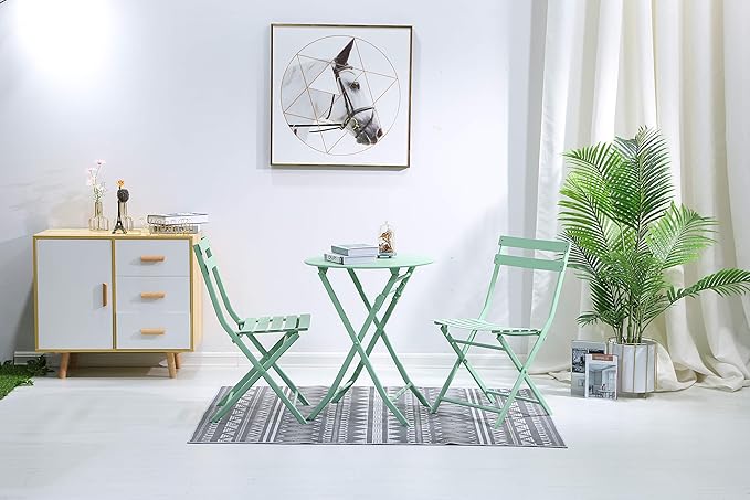 outdoor round table set for 2