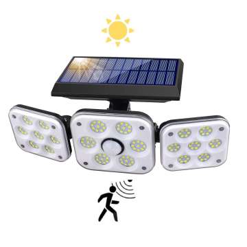 Luci di sicurezza solare impermeabile all'ingrosso con sensore di movimento - lampada di rotazione esterna
