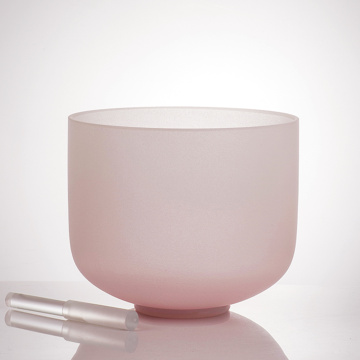 Lunar Pink Crystal Singing Bowl Advanced Pearlescent สี