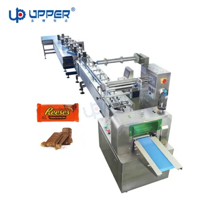 Cereal Grain Breakfast Granola Snack Bars Horizontal Flow Packing Machine