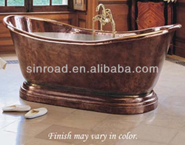 copper bathtub