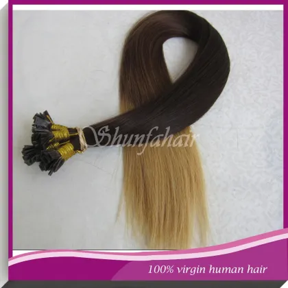 omber color extension , flat tip extension , extension