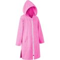 Kid Towel Poncho with Hood Zip Microfiber Bathrobe