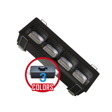 Waltech Indoor Aluminum Recessed Laser Blade LED Light