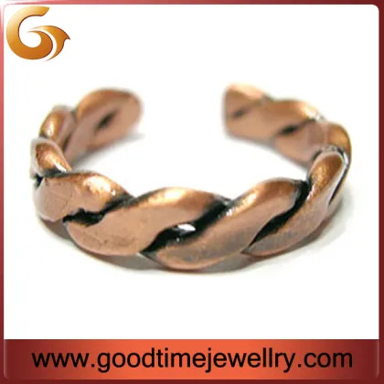 Unique Twist Copper Ring