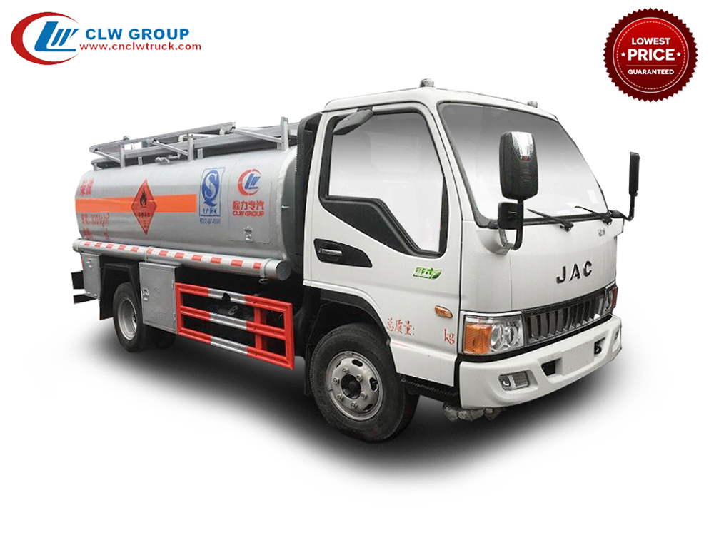 العلامة التجارية الجديدة جاك 4X2 8000 لتر ديزل شاحنة صهريج