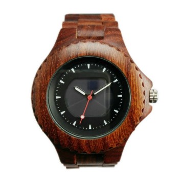 Make Custom Your Logo Sandalwood Wooden Watch, Fashion Men Western Wrist Watch