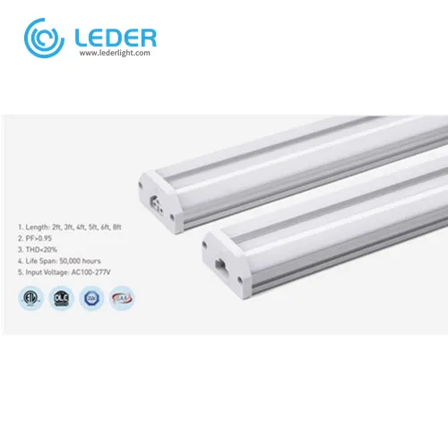 LEDER White 15W 3000K Aluminum LED Tube Light
