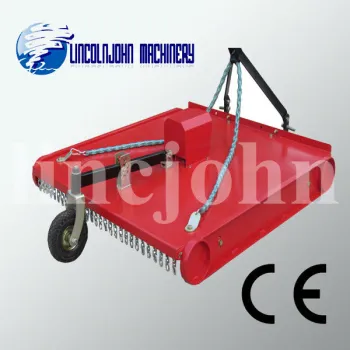 Slasher mower with 1 wheel, tractor mounted finish mower