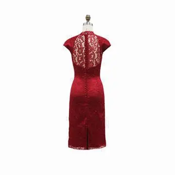 Charming Allure High Lace Neckline The Traditional Chinese Dress