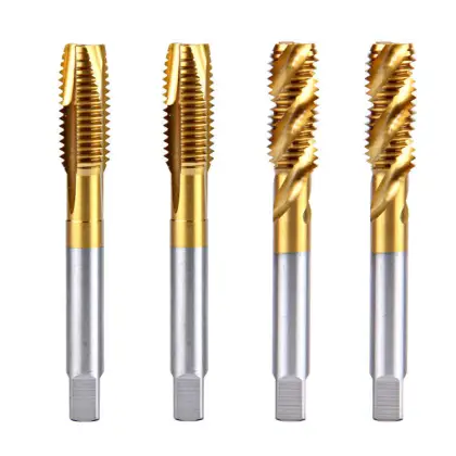 Royal Sino Tin Coated HSS-E ISO Spiral Point Threading Machine Taps M5x0.8