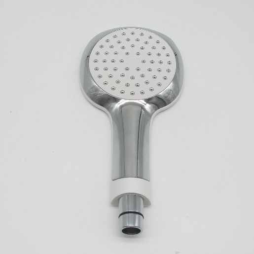 Cabezal de ducha de mano cuadrado de plástico blanco ABS