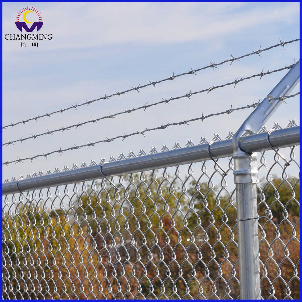 Galvanized Diamond Mesh Removable Chain Link Fence