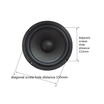 6.5 inç araba otomatik hoparlör 50w 8ohm woofer hoparlör