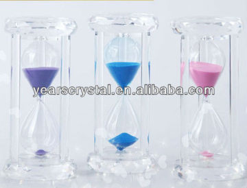 optic crystal hourglass or sandglass or crystal sandy clock(R-1441)