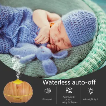 400ml Mist Humidifier Ultrasonic Wood Ionizer Humidifier