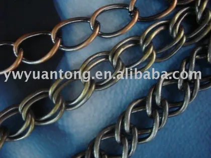 old brass and old red copper iron jewelry chain