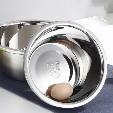 Stainless Steel Serving Bowl Set - Polished Mixing Basin for Kitchens