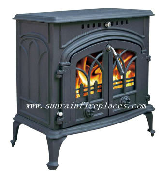 wood burning stove with back boiler