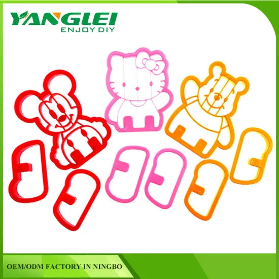 nontoxic mickey bear carton cookie cutter